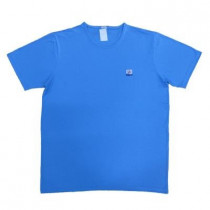 Camiseta Gola C Manga Curta Azul Claro