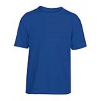 Camiseta Algodao Manga Curta Azul Inf