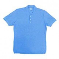 Camiseta Polo Piquet Gola Careca Azul Cl