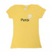 Camiseta Baby Look Amarela Algodao