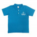 Camiseta Polo Algodao Unissex Azul