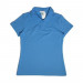 Camiseta Polo Piquet Azul Claro Fem